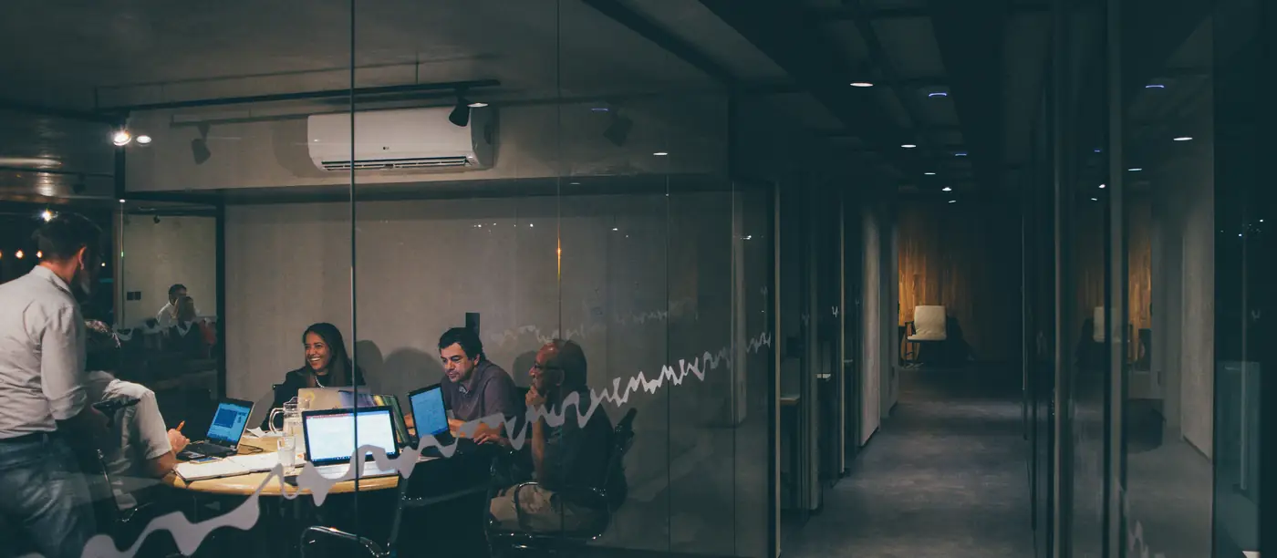 An accounting team at work